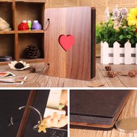Wooden Heart Photo Album