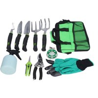 Ergonomic Garden Tool Set with Tote