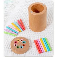 Wooden Colour Sorting Sticks
