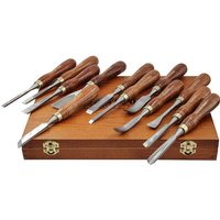 Faithfull 12-Piece Wood Carving Chisel Set